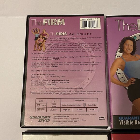 The Firm DVDs Lot Of 4 Ab Sculpt, Cardio Sculpt, Max Cardio Burn, Ball - Picture 4 of 11